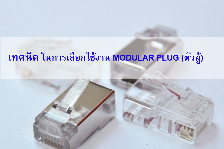 เทคนิค ในการเลือกใช้งาน MODULAR PLUG (ตัวผู้)